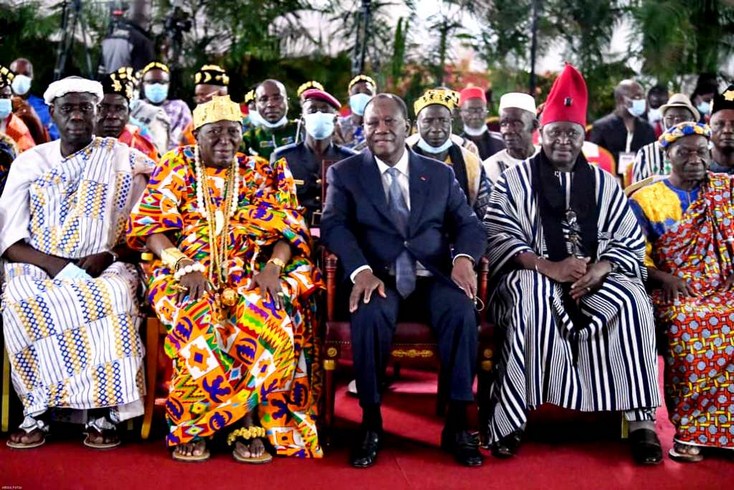 Cohésion sociale : Alassane Ouattara exhorte les Chefs traditionnels à relayer les messages de paix