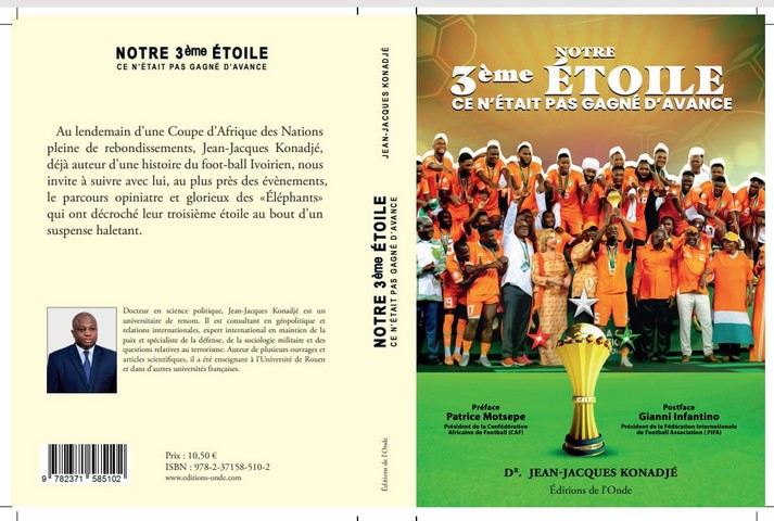 Côte d’Ivoire : Dr Konadjé consacre un livre à la 3e étoile des Eléphants footballeurs