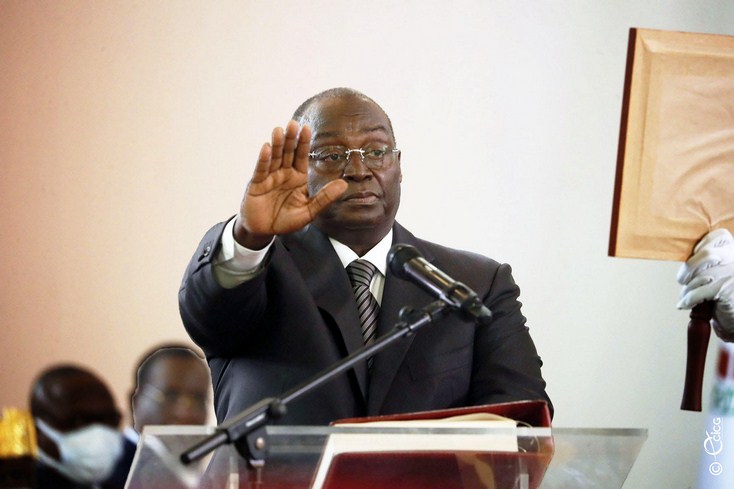 Présidence: le nouveau Vice-Président de la République, Tiémoko Meyliet Koné, prête serment devant le Conseil constitutionnel et prend officiellement fonction