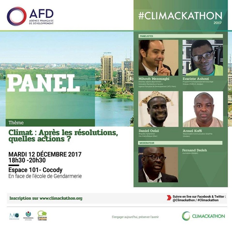 Climackathon : l’AFD Abidjan et Media for Change mobilisent les journalistes et les blogueurs sur le climat