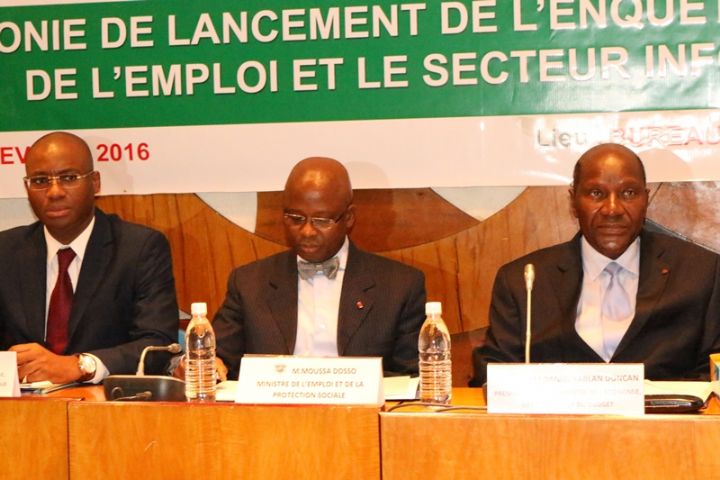 Cérémonie de lancement de l’enquête nationale sur la situation de l’emploi et le  secteur informel (ENSESI)