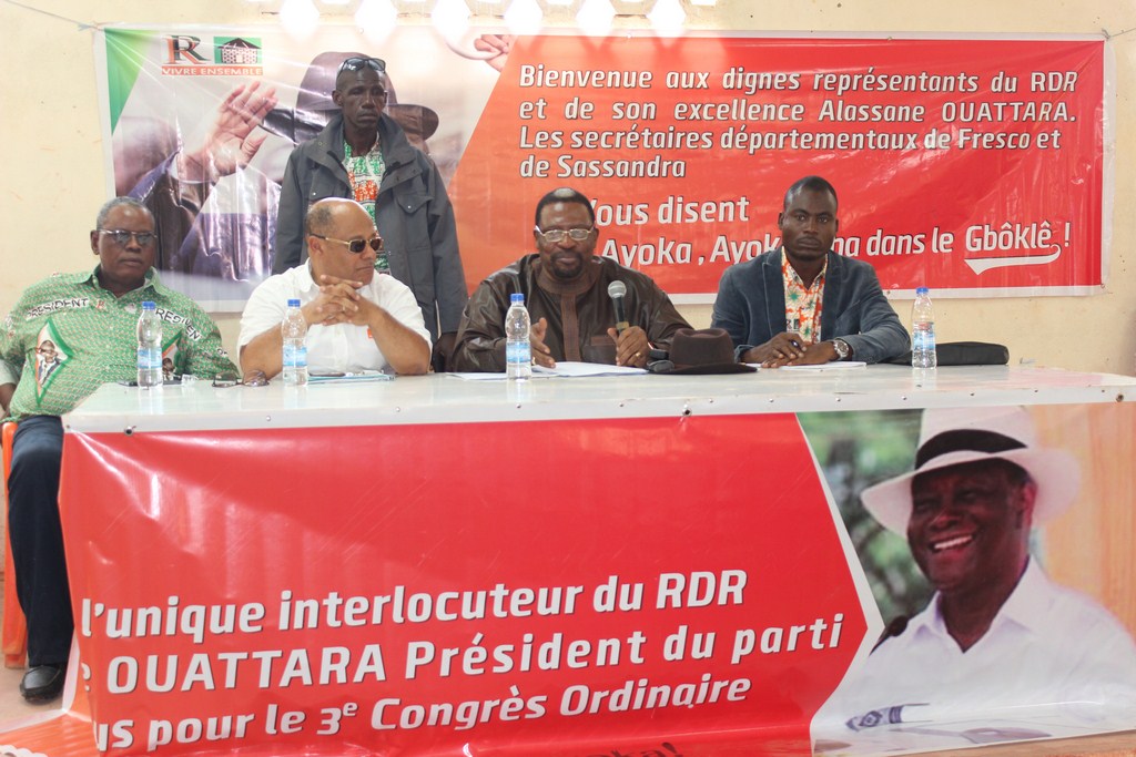 Rassemblement du RDR dans le Gbôklê : les élus rassurent et les militants restent  sceptiques face aux promesses