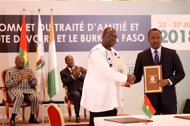Côte d’Ivoire-Burkina Faso : quatre accords de coopération signés