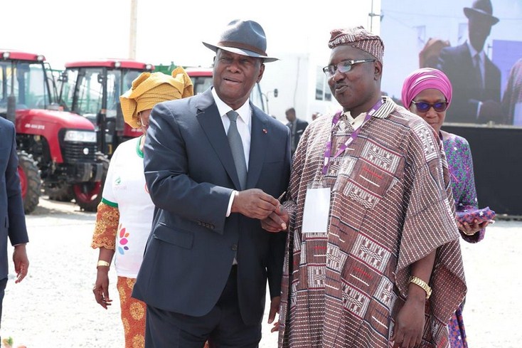 Le Président Alassane Ouattara donne le coup d’envoi de la mécanisation de l’agriculture ivoirienne