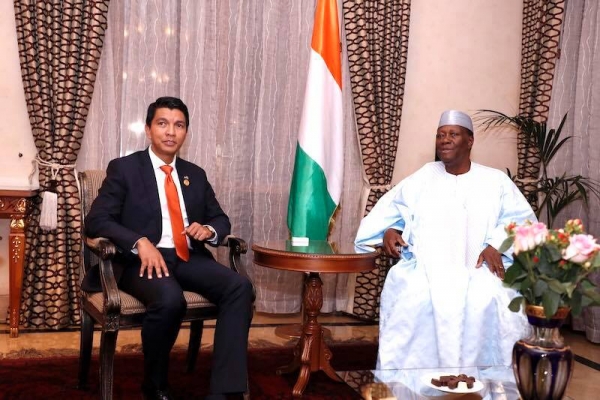 Coopération : Le Président RAJOELINA souhaite le renforcement des liens avec la Côte d’Ivoire
