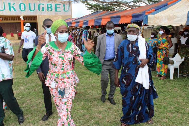 Elections  2020 : Ly Ramata mobilise  les populations de Zoukougbeu pour le candidat, Amadou Gon Coulibaly