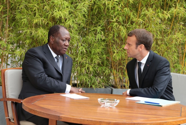 Coopération :  Alassane Ouattara s'entretient avec Emmanuel Macron, ce lundi