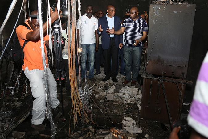 Incendie du centre technique d’Orange Côte d'Ivoire: « Un acte criminel », confirme le Dg Mamadou Bamba