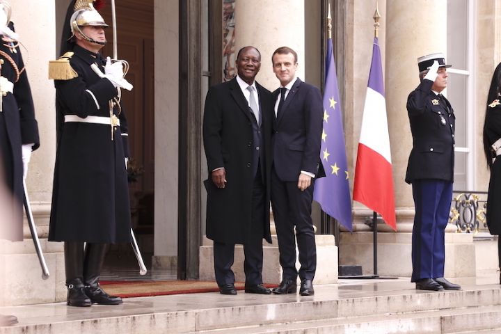 Le Chef de l’Etat a eu un entretien avec son homologue français au Palais de l’Elysée