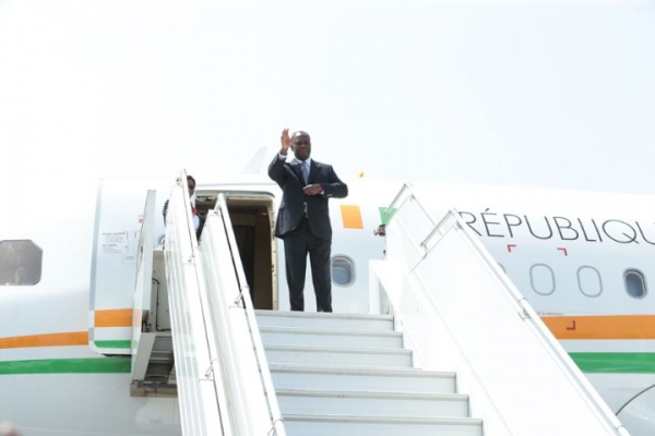Côte d’Ivoire: Le Chef de l’Etat a quitté Abidjan pour un séjour en France