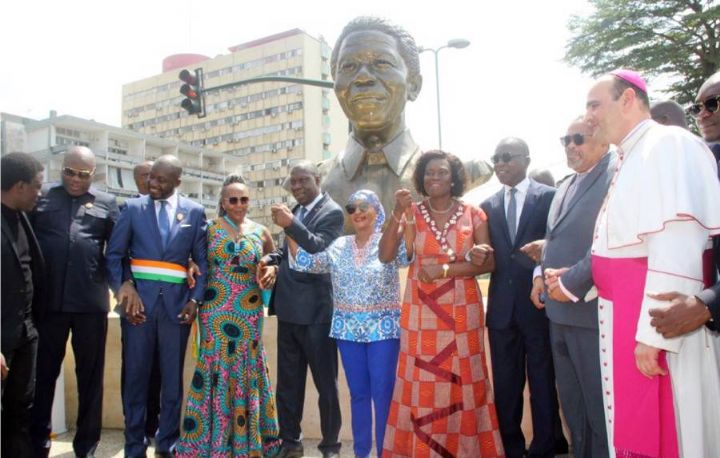Henriette Bédié et Simone Gbagbo côte à côte à Abidjan à l’inauguration d’un parc pour la réconciliation
