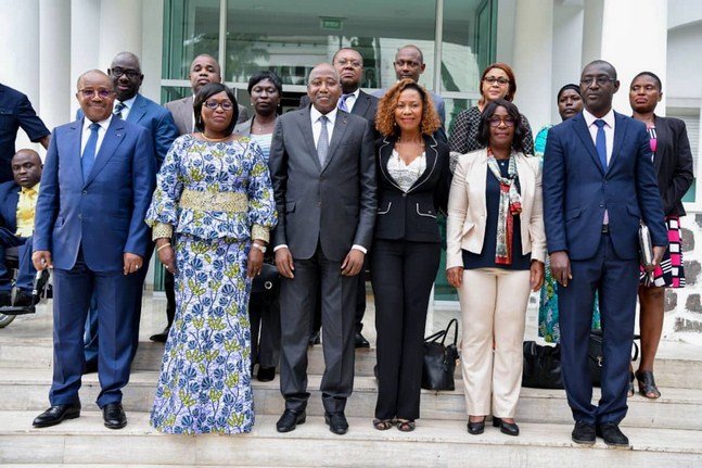 Droit de l’Homme : le nouveau bureau du Conseil National des Droits de l’Homme (CNDH) présenté au Premier Ministre Amadou Gon Coulibaly